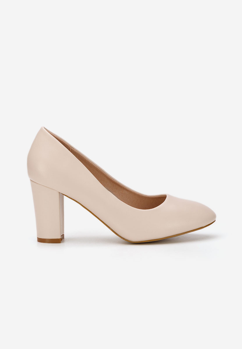 Décolleté tacco largo Bonanza V2 beige