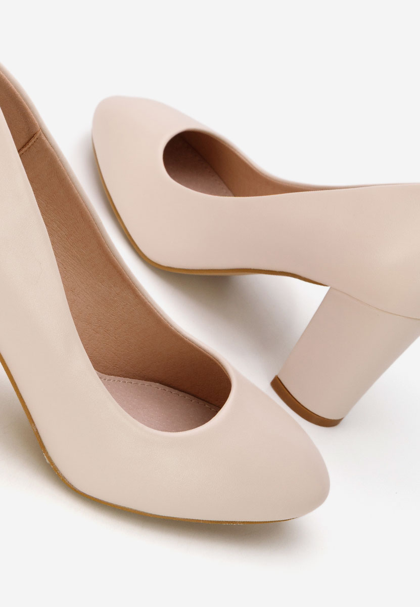 Décolleté tacco largo Bonanza V2 beige