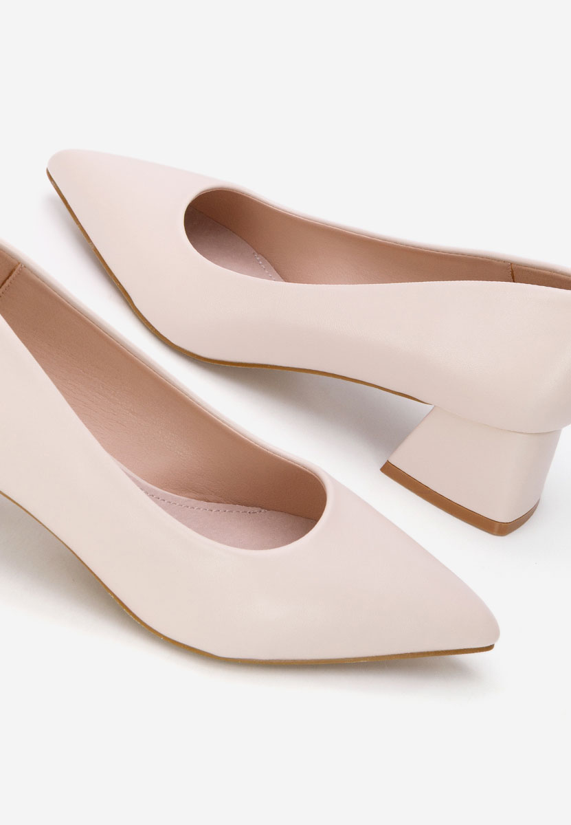 Décolleté tacco basso Alleva V2 beige