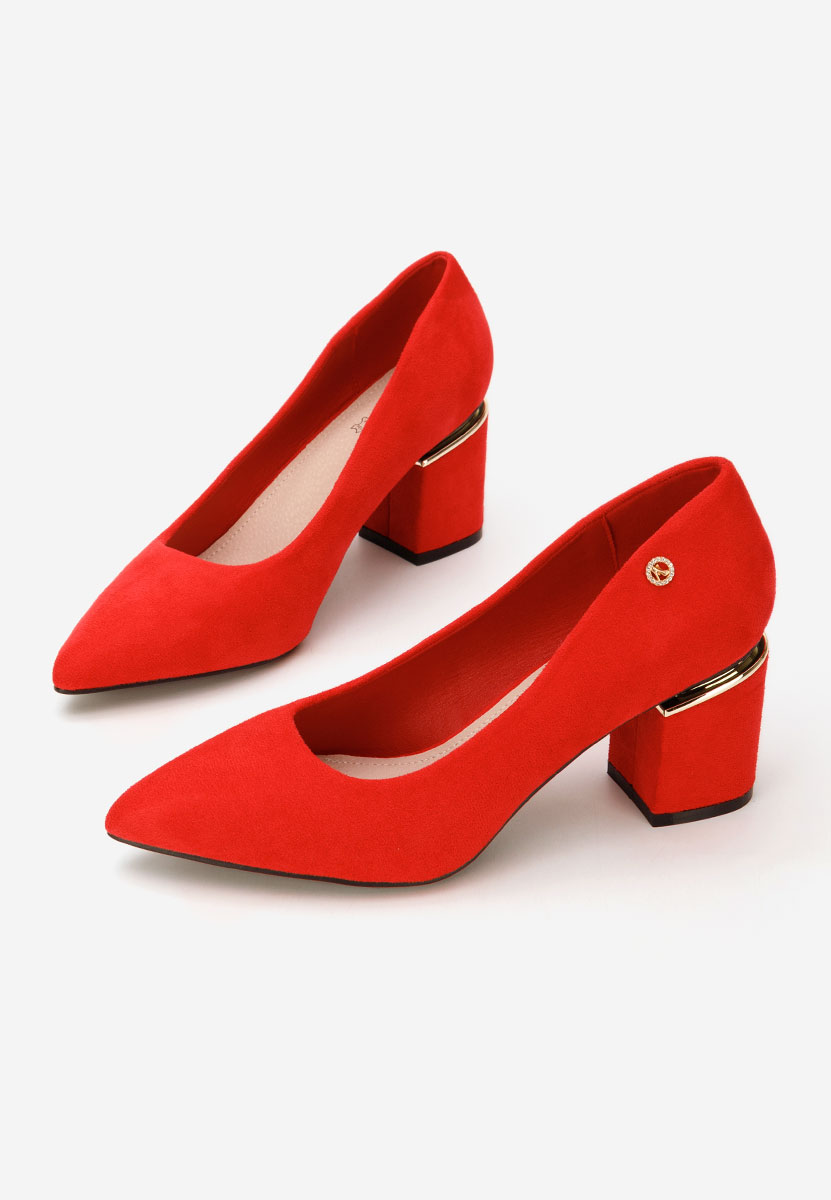 Décolleté tacco largo Nelia V5 rosso