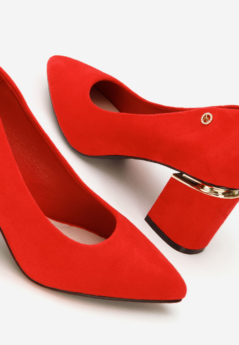 Décolleté tacco largo Nelia V5 rosso