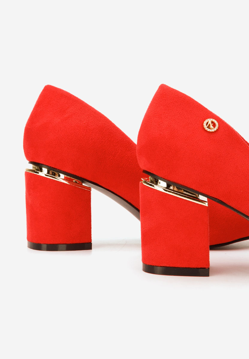 Décolleté tacco largo Nelia V5 rosso