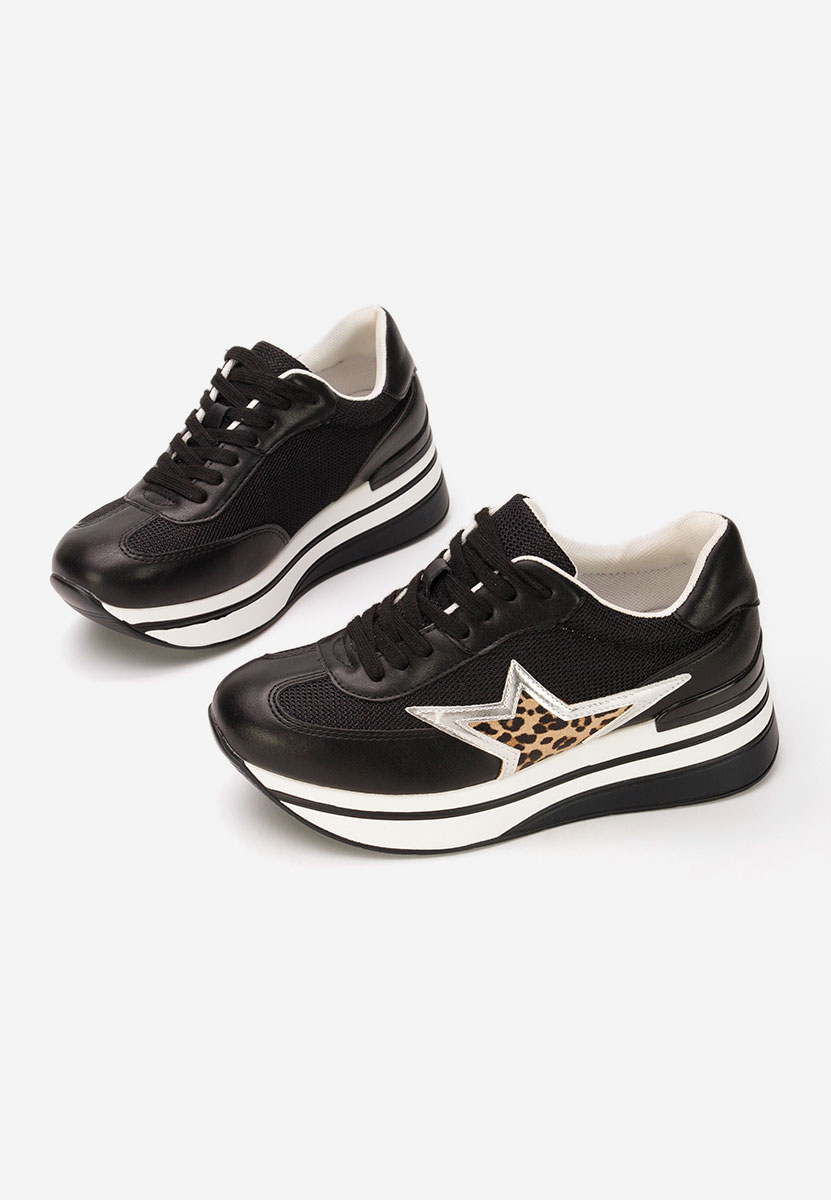 Sneakers con plateau Valorys nero