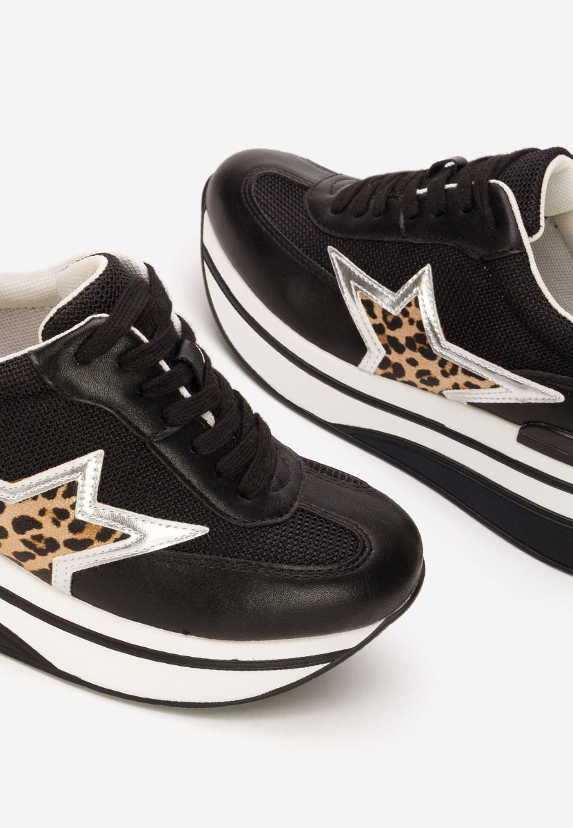 Sneakers con plateau Valorys nero