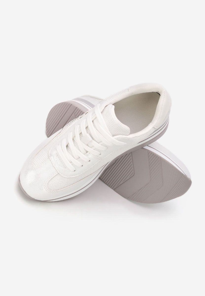 Sneakers con plateau Valorys argento