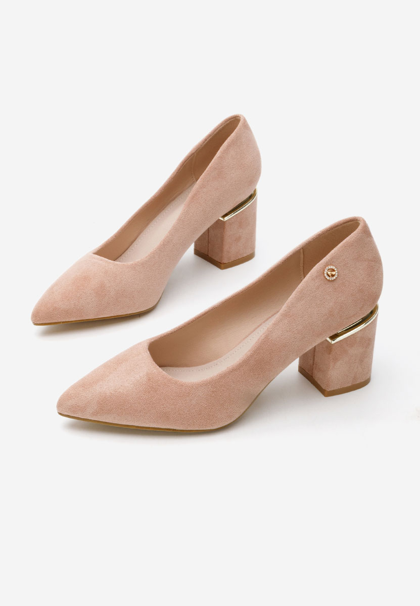 Décolleté tacco largo Nelia V5 nude