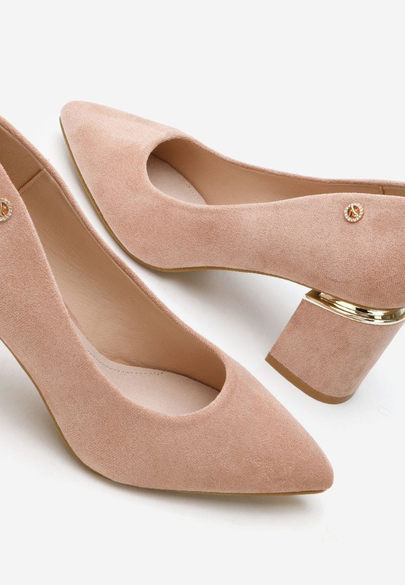 Décolleté tacco largo Nelia V5 nude