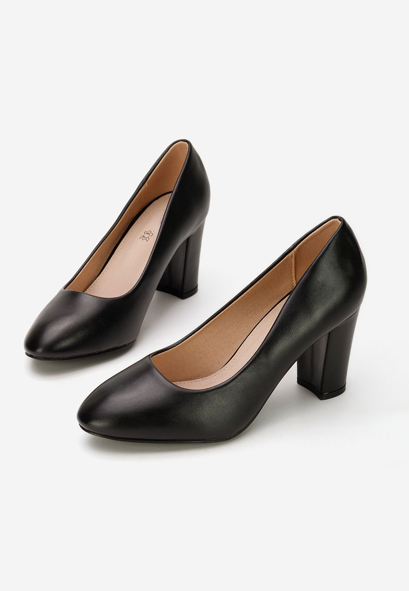 Décolleté tacco largo Bonanza V2 nero