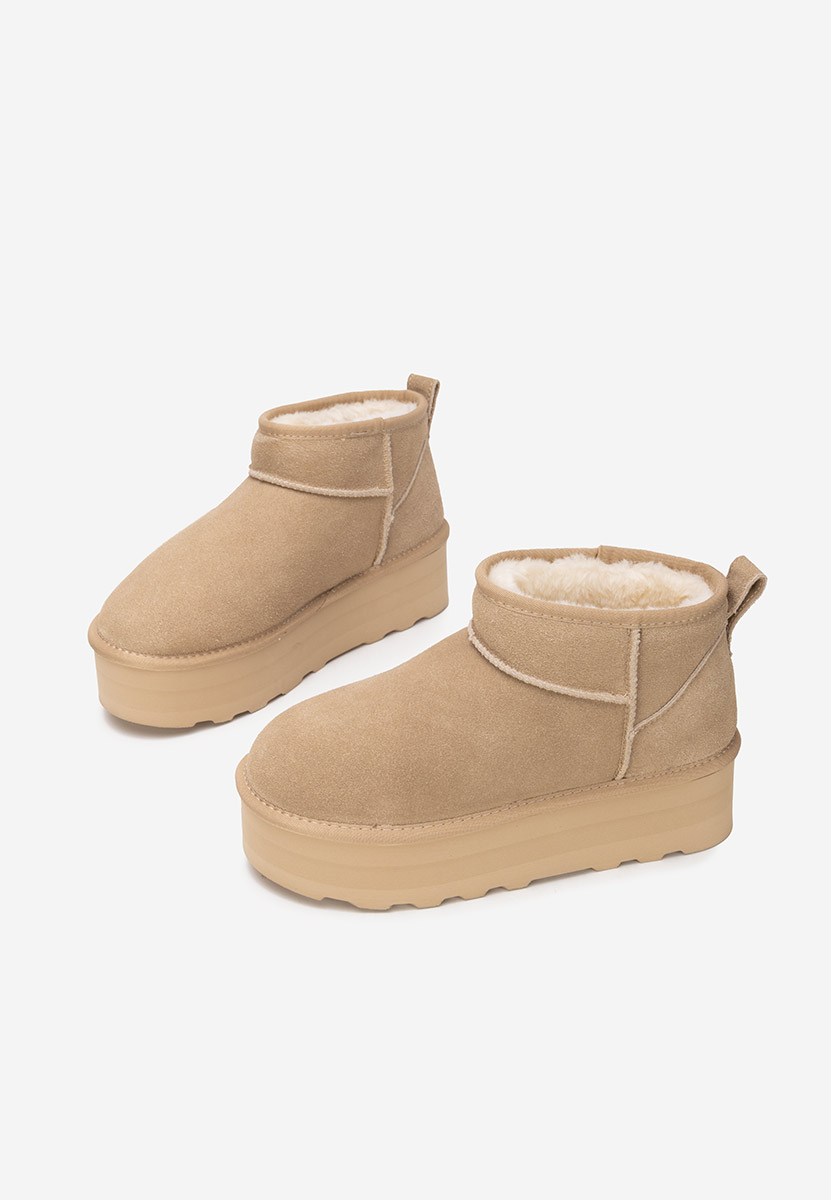 Stivali con piattaforma Fenoria beige