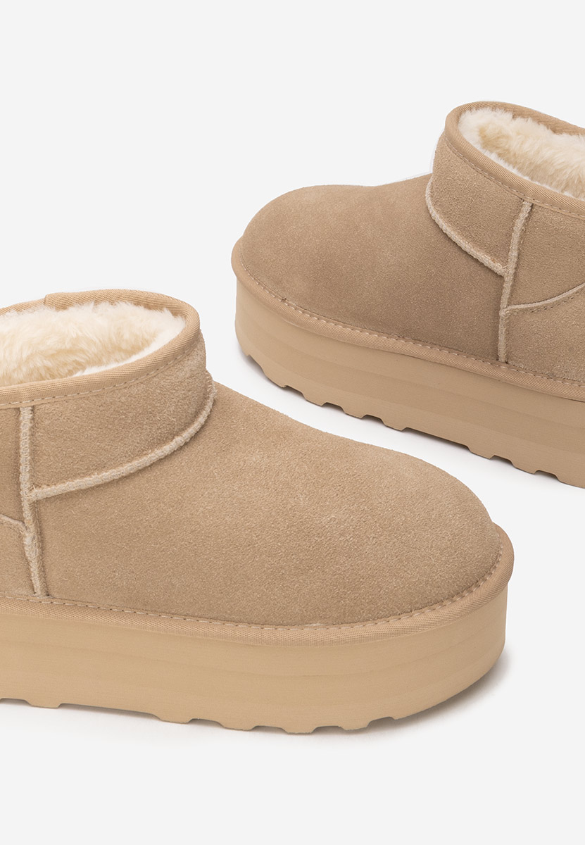 Stivali con piattaforma Fenoria beige