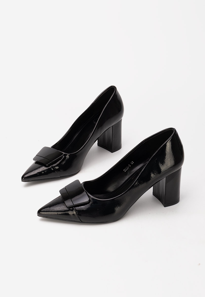 Décolleté tacco largo Civora nero
