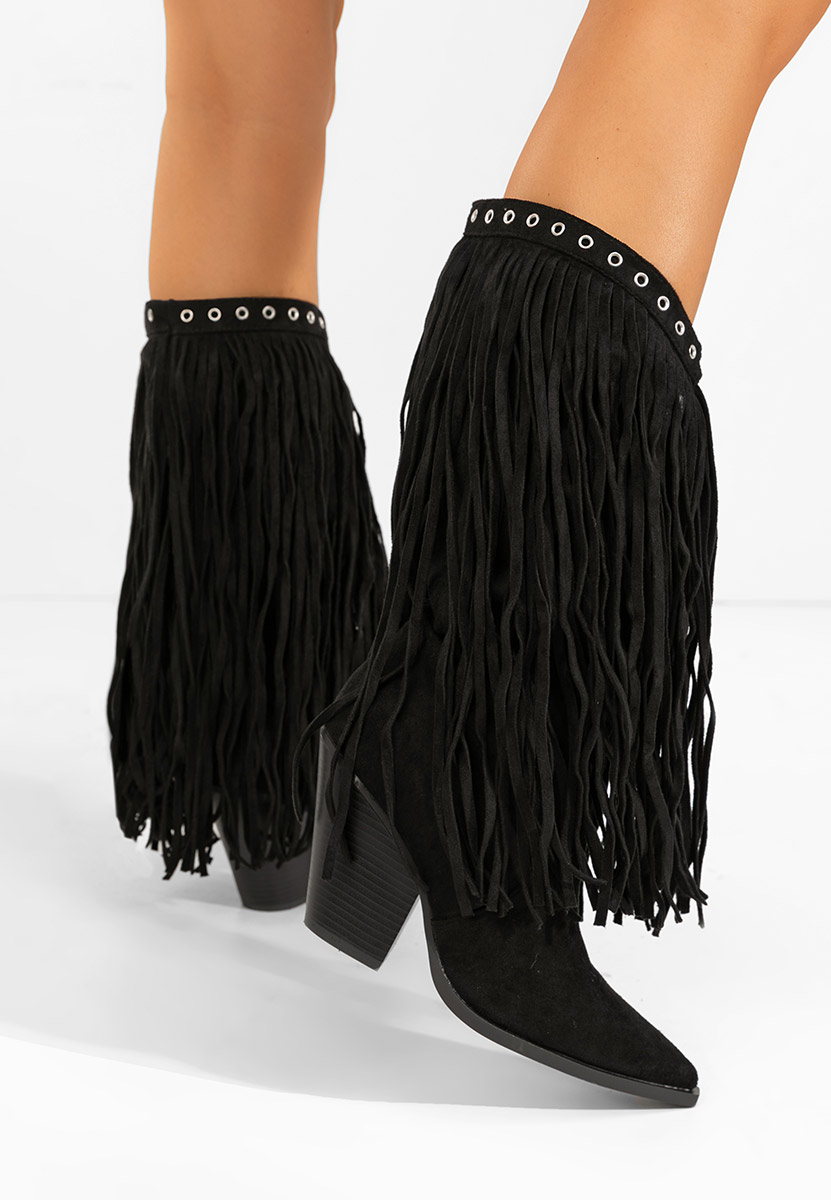 Stivali cowboy donna Kendia nero