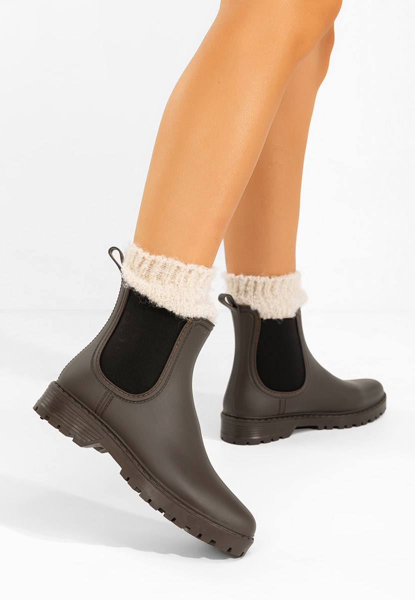 Stivaletti di gomma Godiva marrone