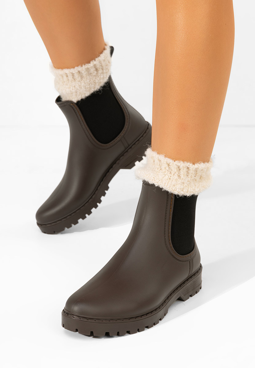 Stivaletti di gomma Godiva marrone