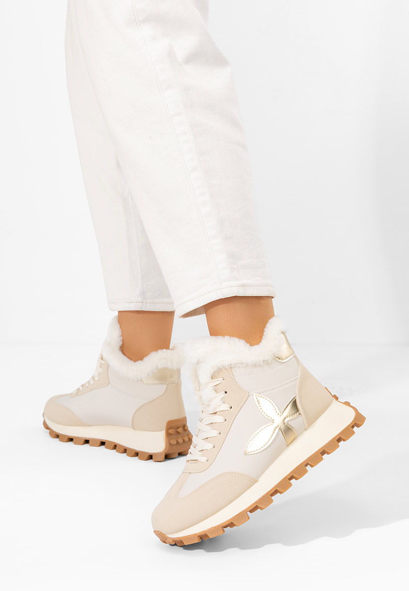 Sneakers donna invernali Ozia beige