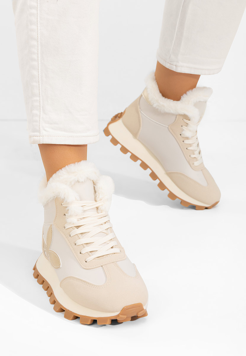 Sneakers donna invernali Ozia beige