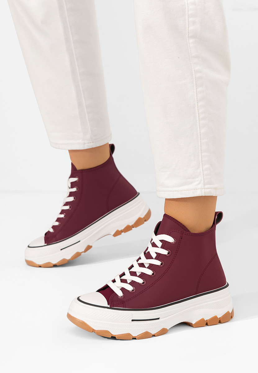 Scarpe da ginnastica con piattaforma Raviana V5 granata