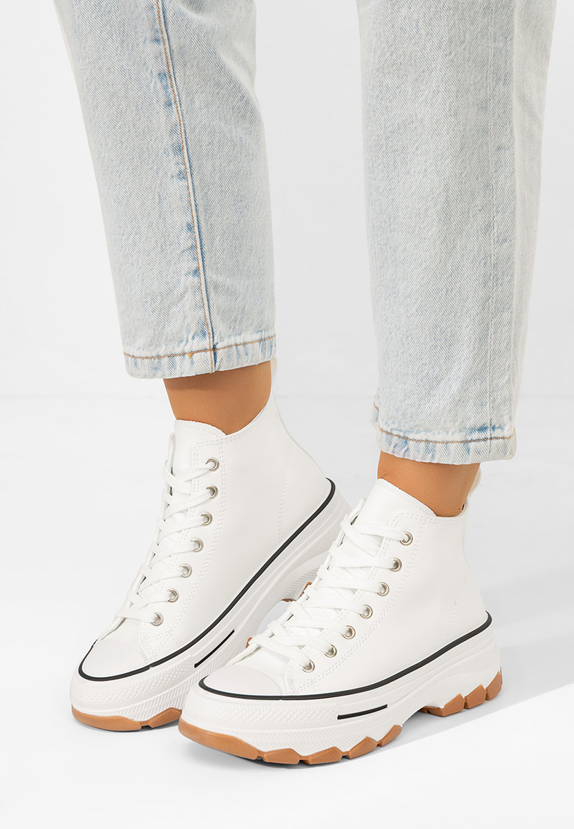 Scarpe da ginnastica con piattaforma Raviana V5 bianchi