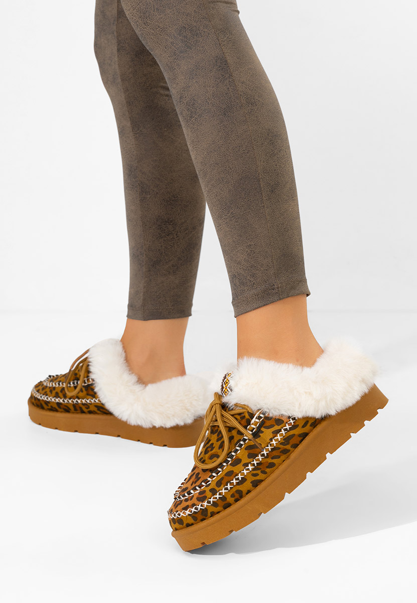 Zoccoli donna Leainia V2 leopardi
