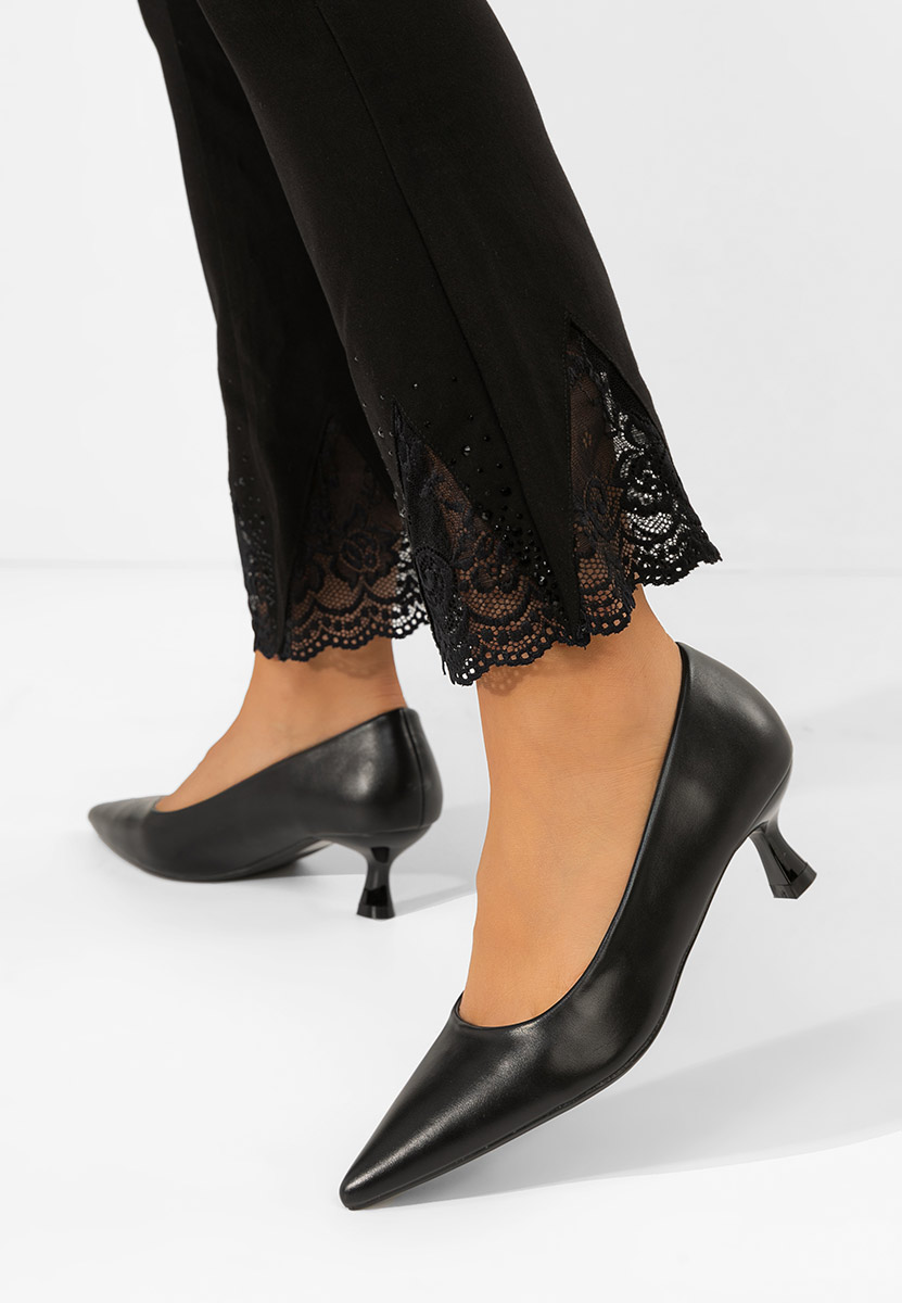 Décolleté tacco basso Glimera negri