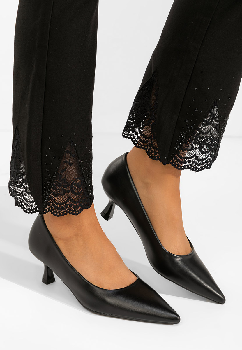 Décolleté tacco basso Glimera negri