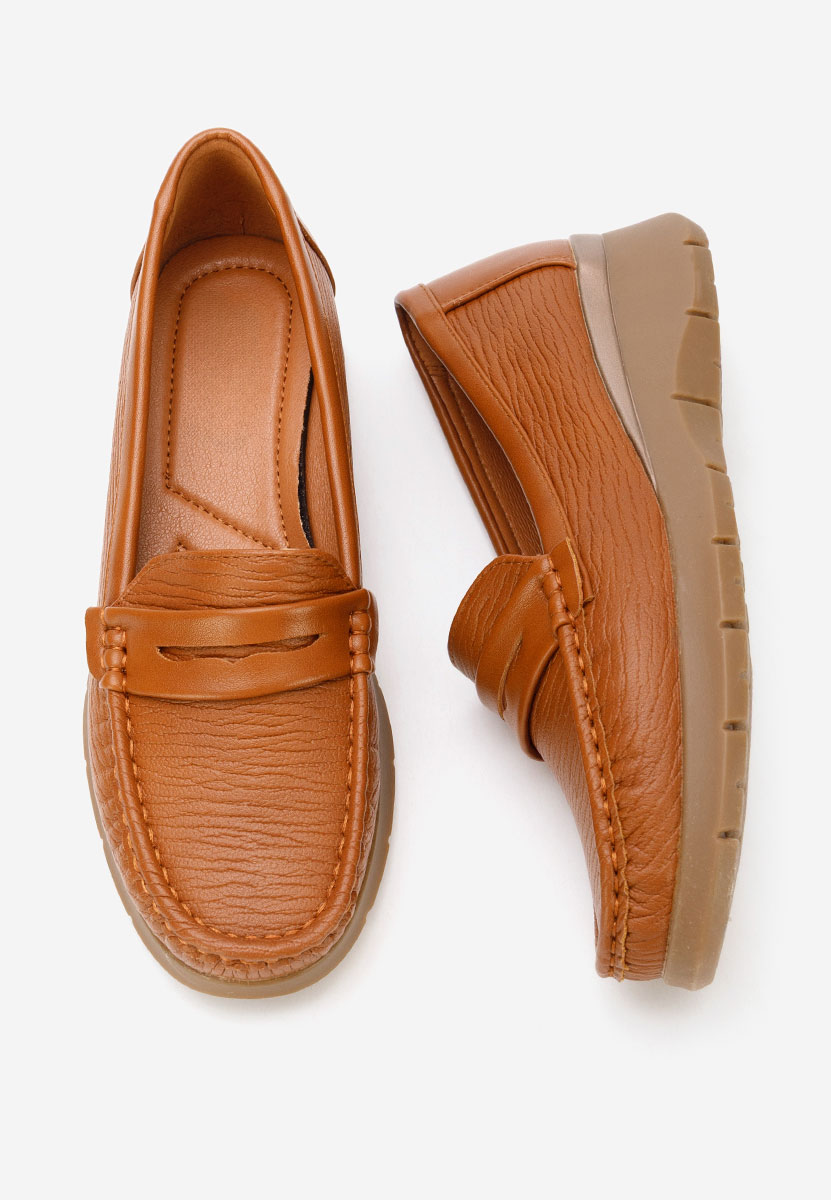 Mocassini donna platform Ozina camel