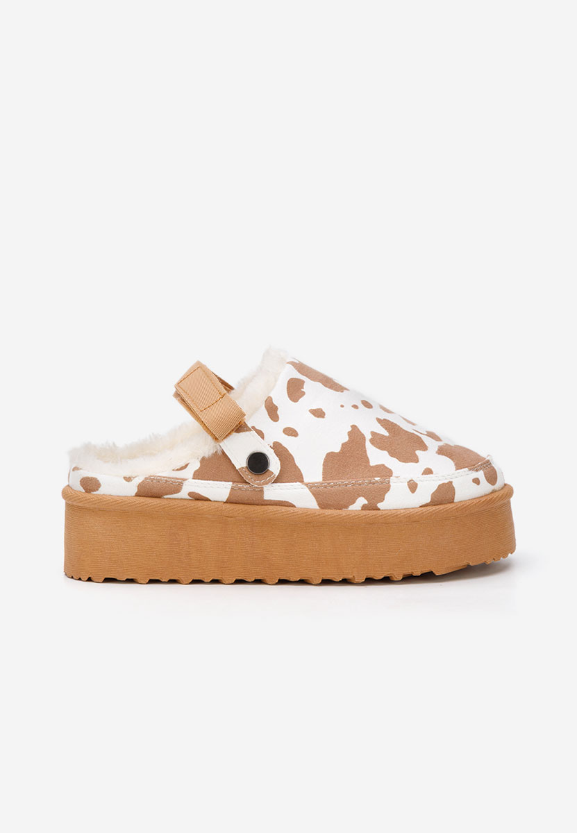 Saboti cu platforma Kimea animal print Saboti cu platforma Kimea animal print