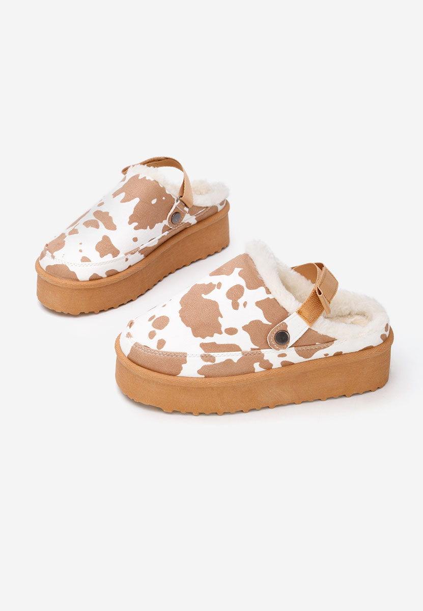 Saboti cu platforma Kimea animal print Saboti cu platforma Kimea animal print