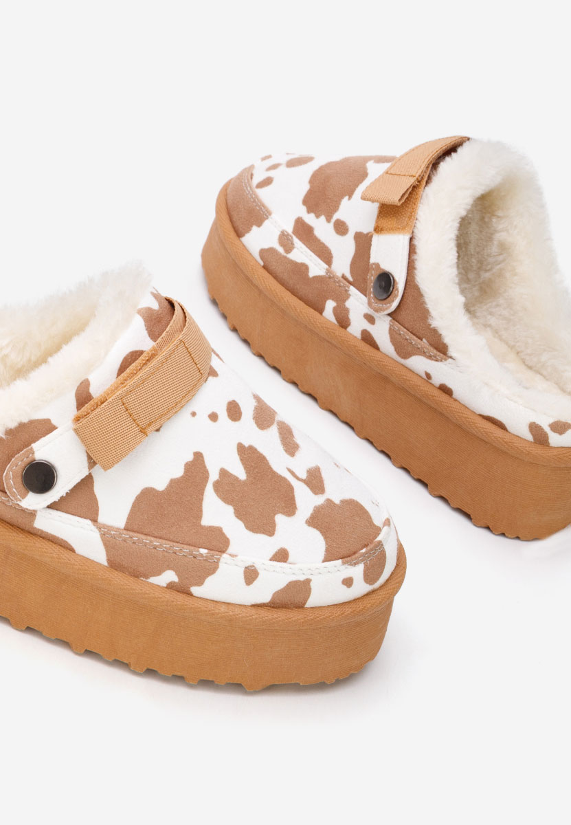 Saboti cu platforma Kimea animal print Saboti cu platforma Kimea animal print