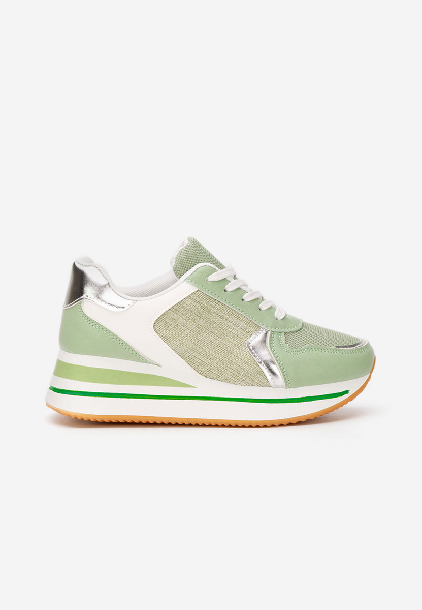 Sneakers con plateau Sidnei verdi