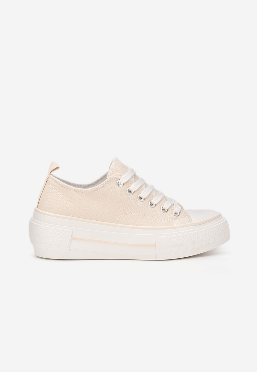 Scarpe da ginnastica con piattaforma Antio beige