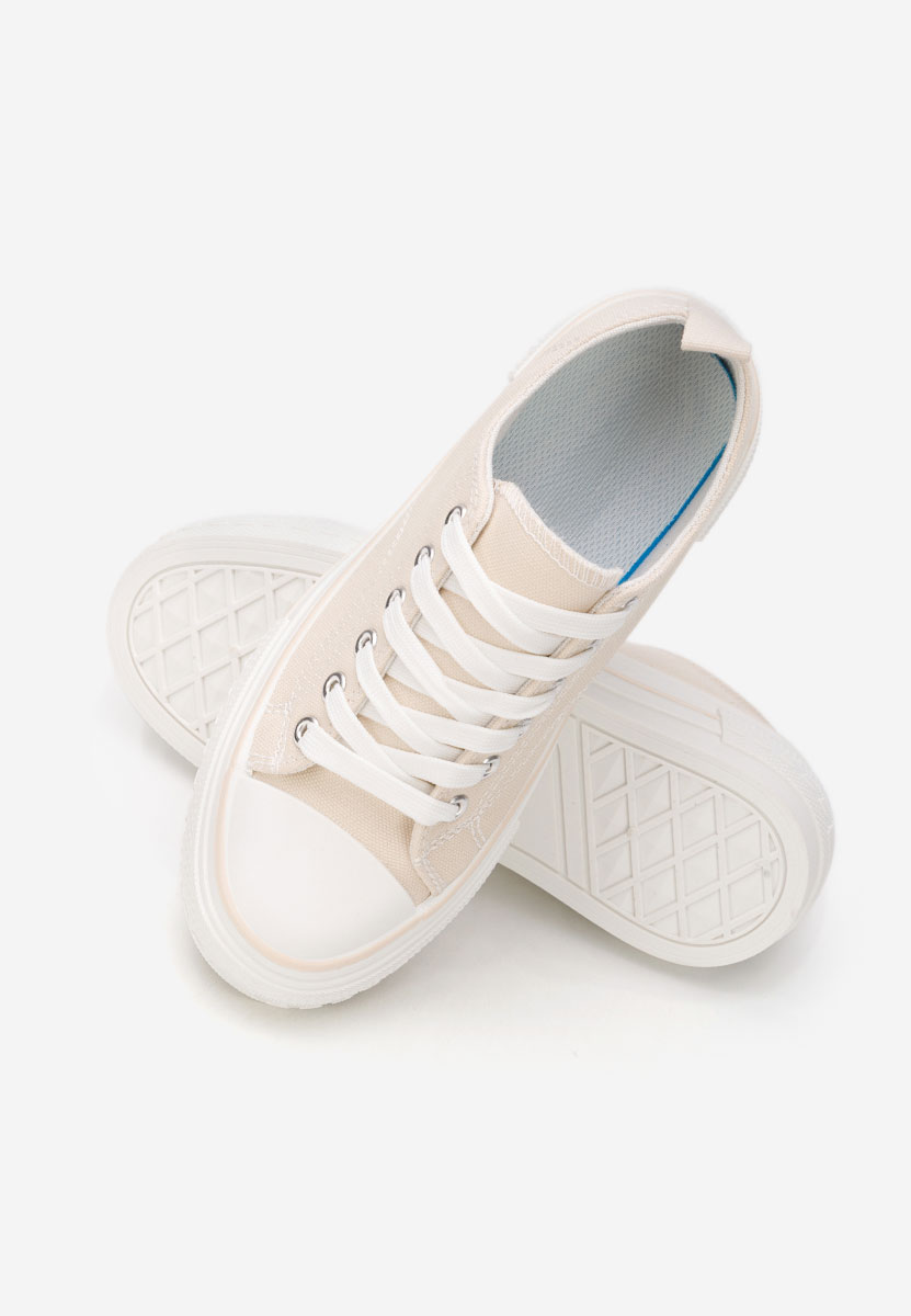 Scarpe da ginnastica con piattaforma Antio beige