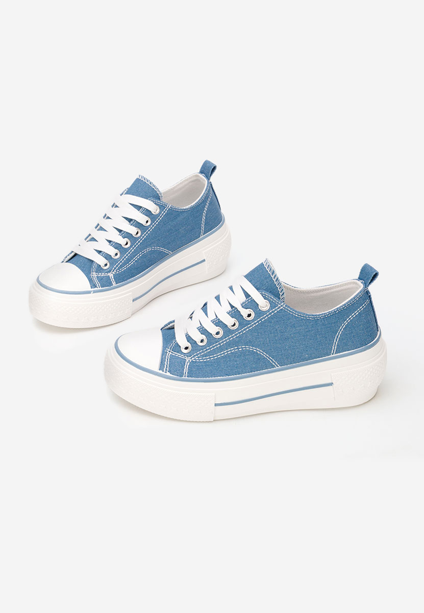 Scarpe da ginnastica con piattaforma Antio denim