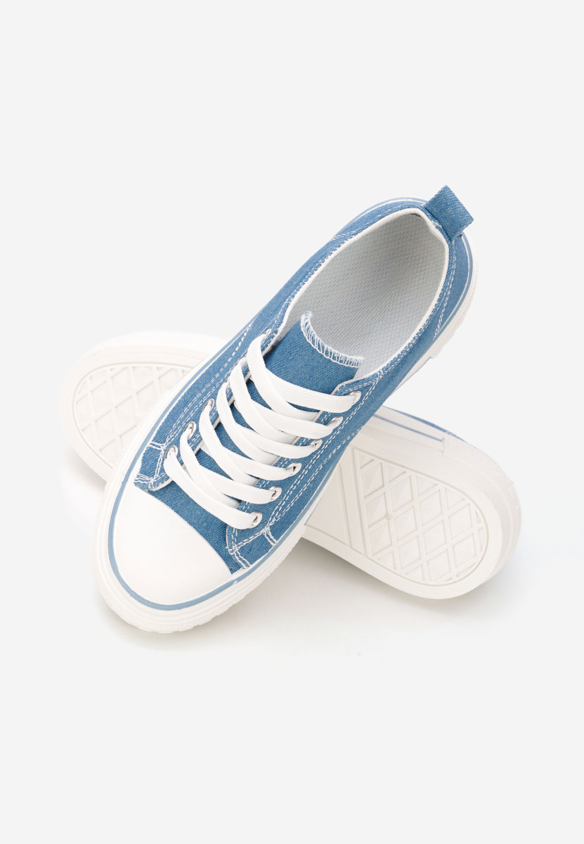 Scarpe da ginnastica con piattaforma Antio denim