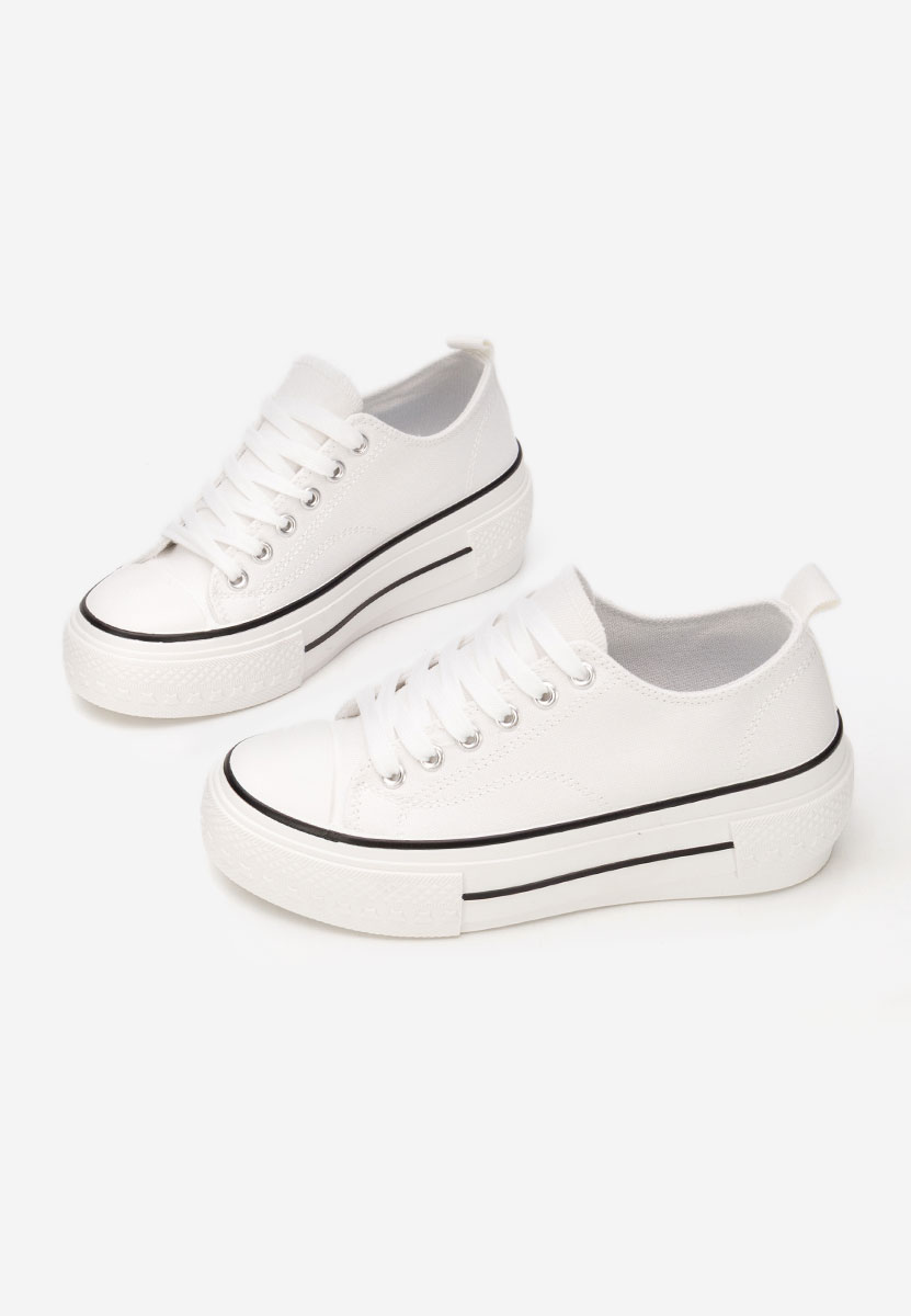 Scarpe da ginnastica con piattaforma Antio bianchi