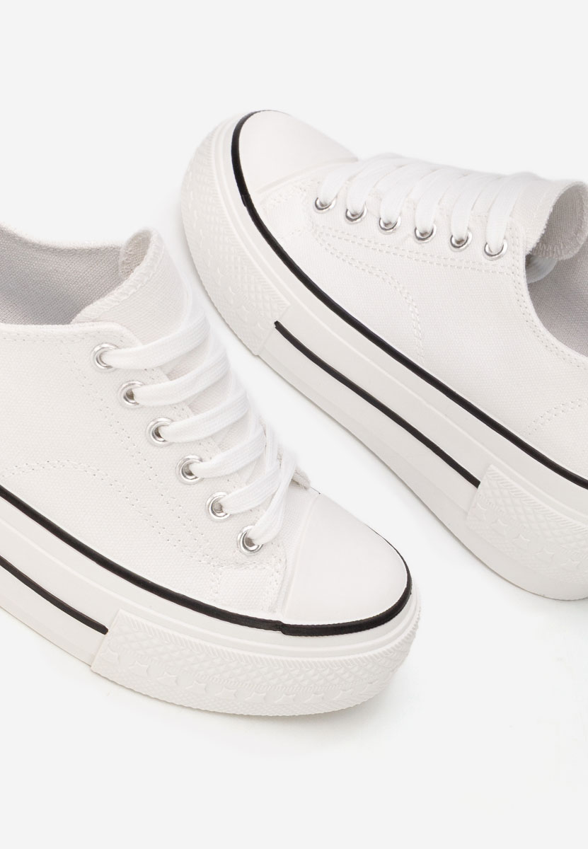 Scarpe da ginnastica con piattaforma Antio bianchi