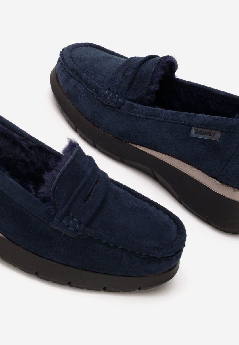 Mocassini donna platform Hazelia blu marine