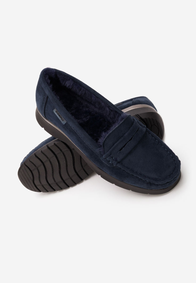 Mocassini donna platform Hazelia blu marine