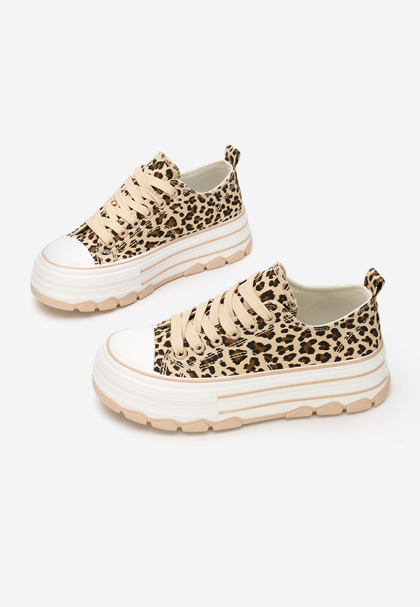 Scarpe da ginnastica con piattaforma Zenoria leopardi