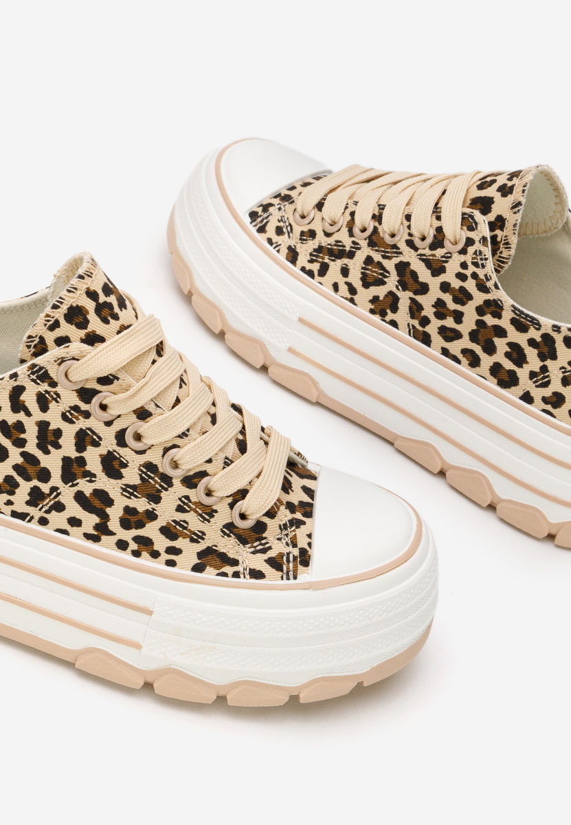 Scarpe da ginnastica con piattaforma Zenoria leopardi