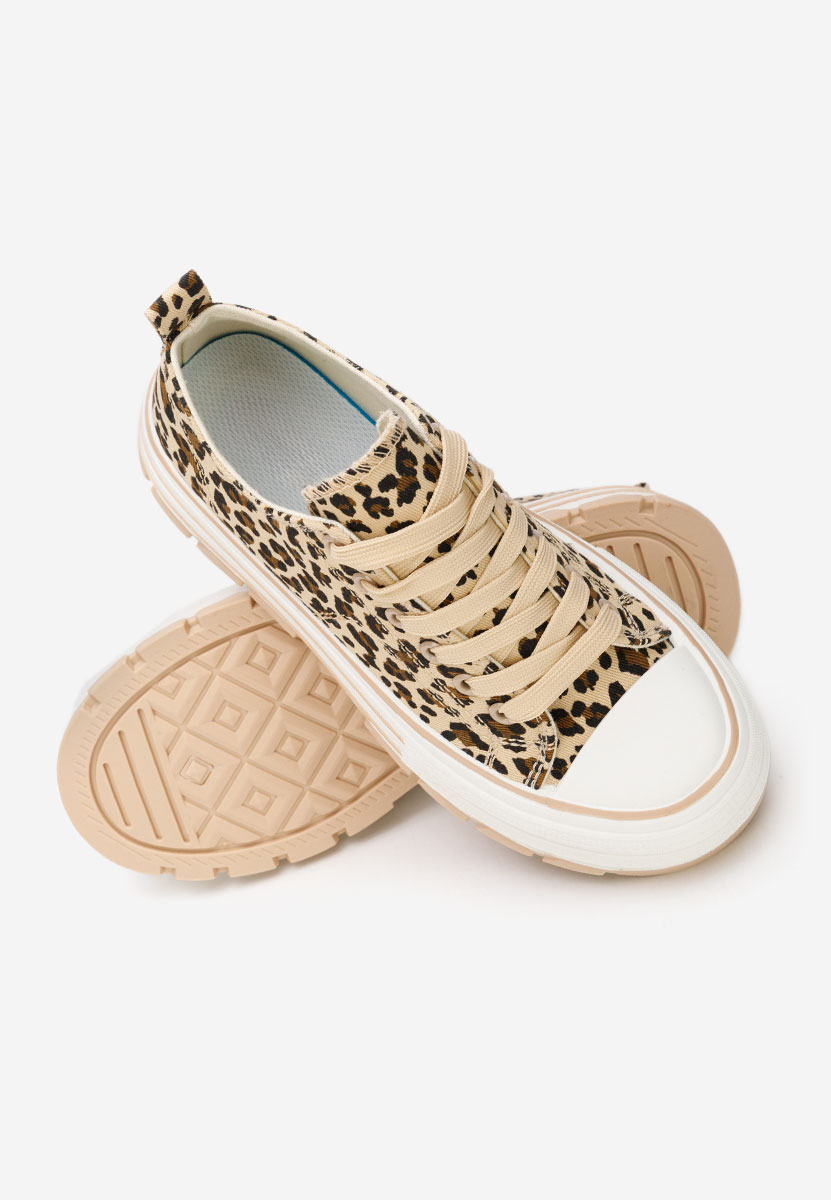 Scarpe da ginnastica con piattaforma Zenoria leopardi