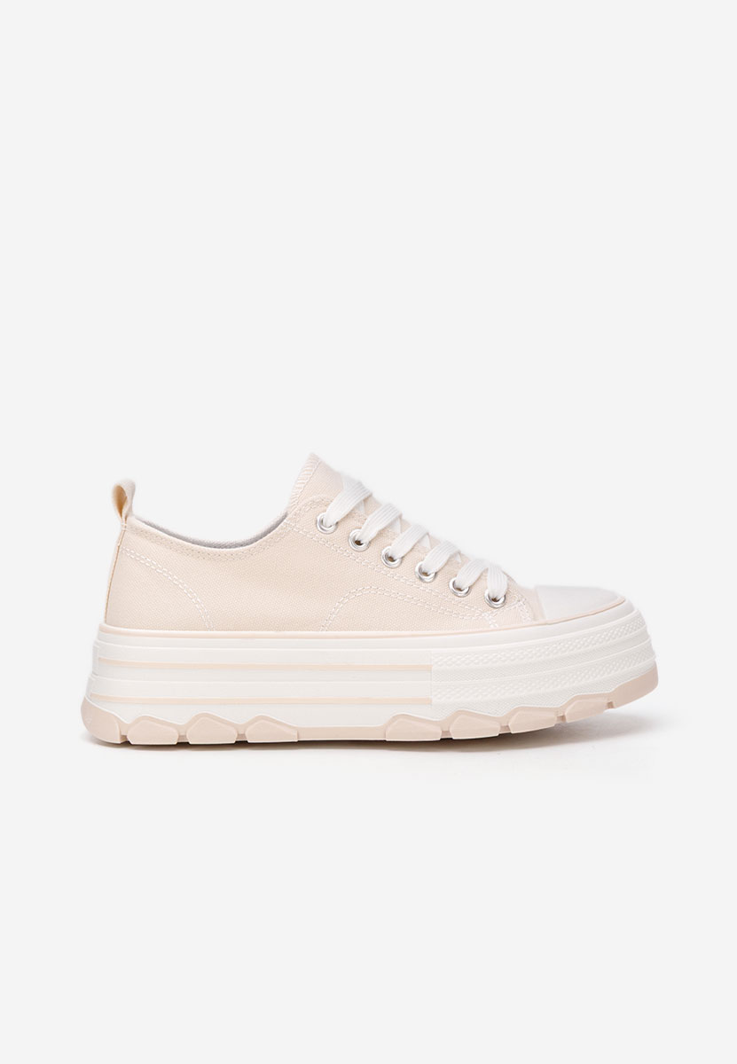 Scarpe da ginnastica con piattaforma Zenoria beige