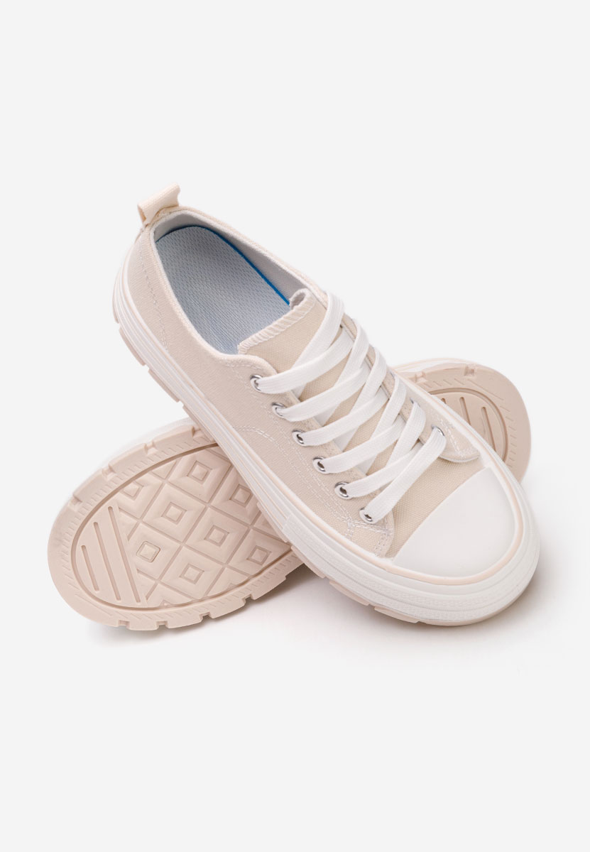 Scarpe da ginnastica con piattaforma Zenoria beige