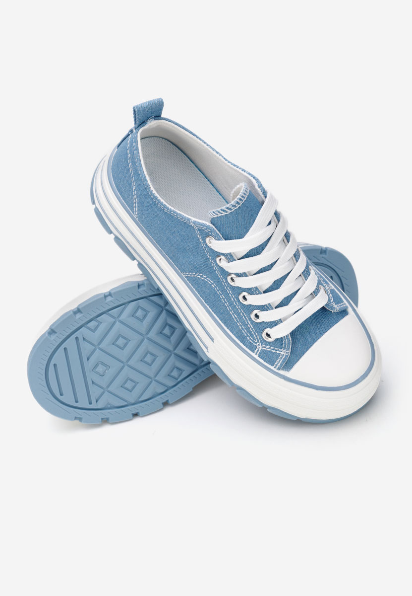 Scarpe da ginnastica con piattaforma Zenoria denim