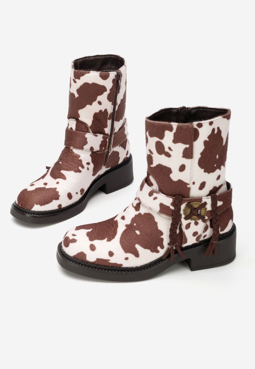 Stivaletti donna Alasika animal print