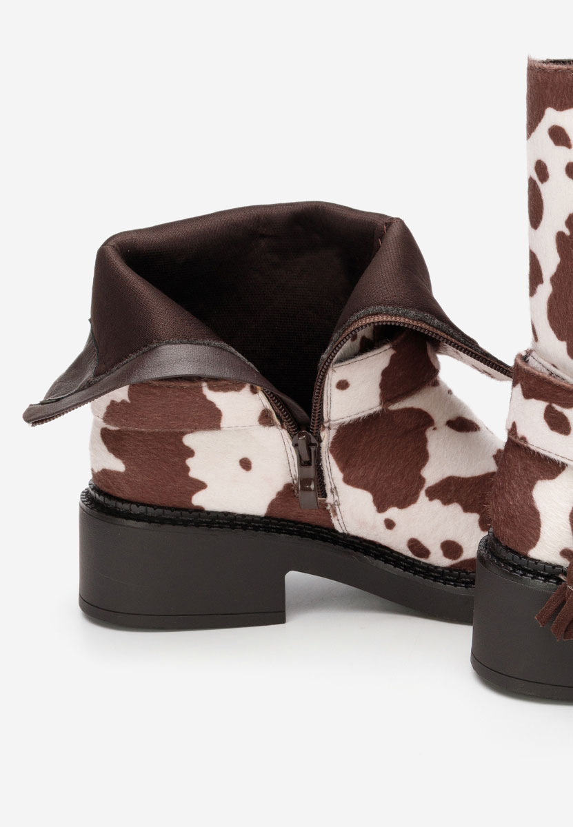 Stivaletti donna Alasika animal print