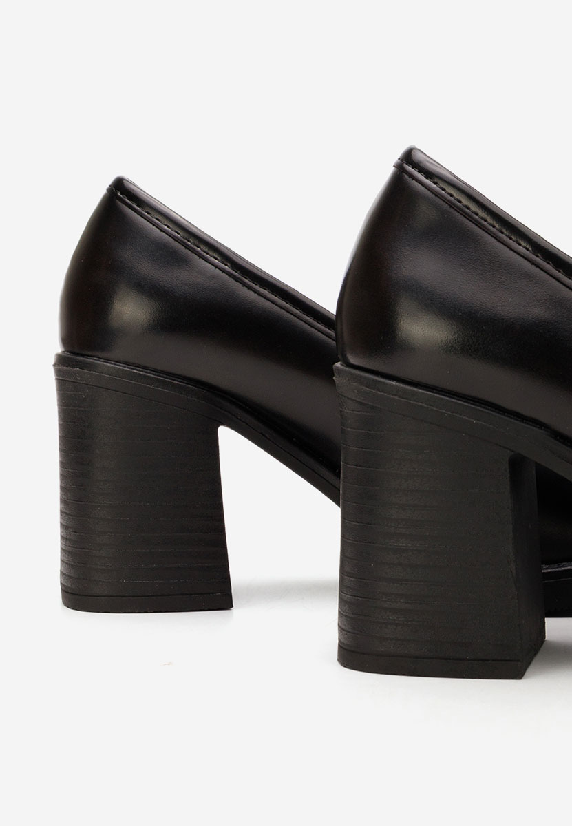 Mocassini con tacco Selira marrone