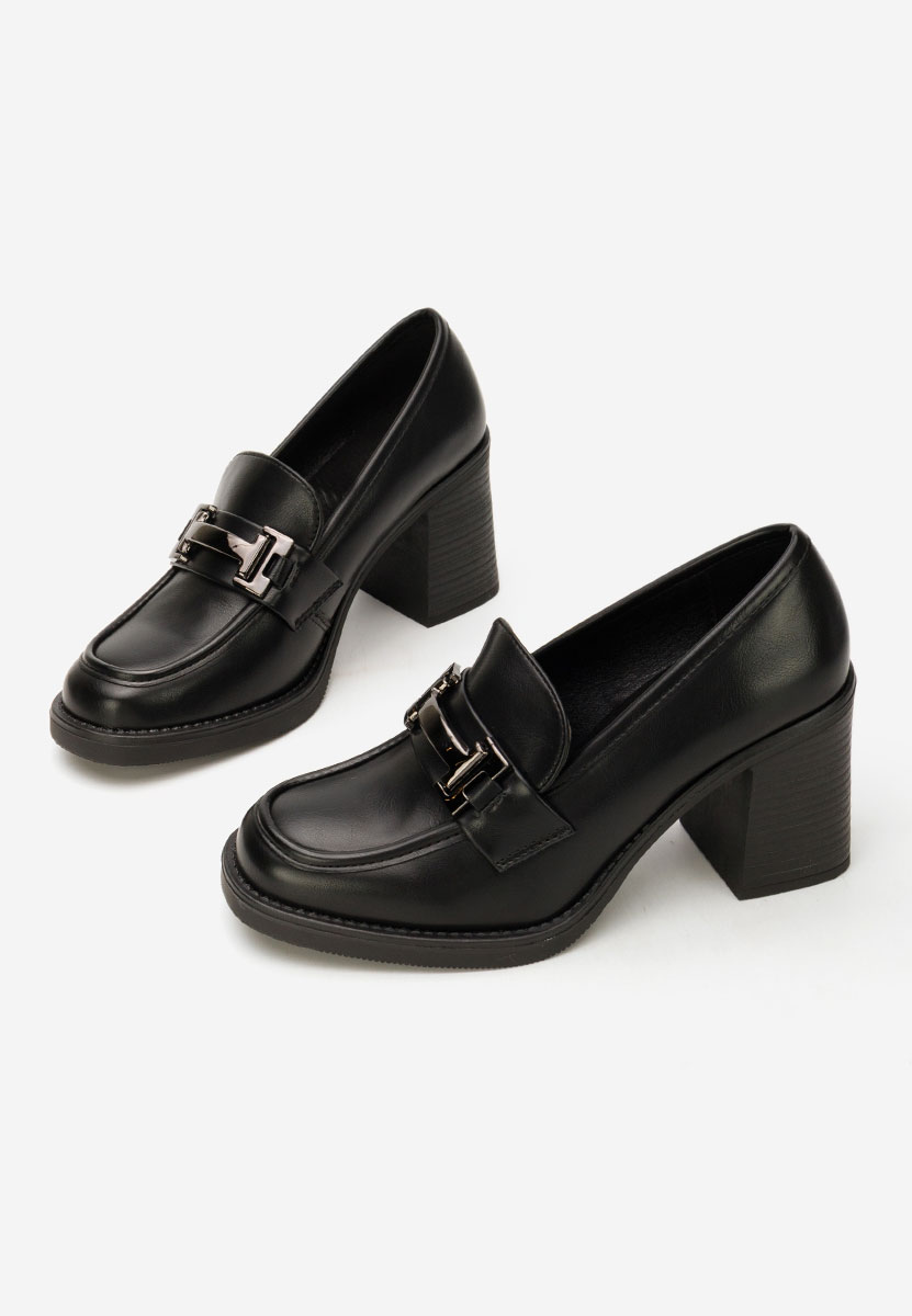 Mocassini con tacco Sonarida nero