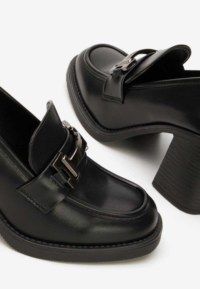 Mocassini con tacco Sonarida nero