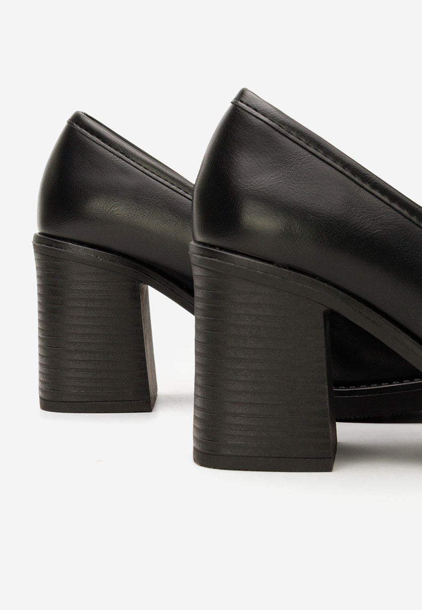 Mocassini con tacco Sonarida nero